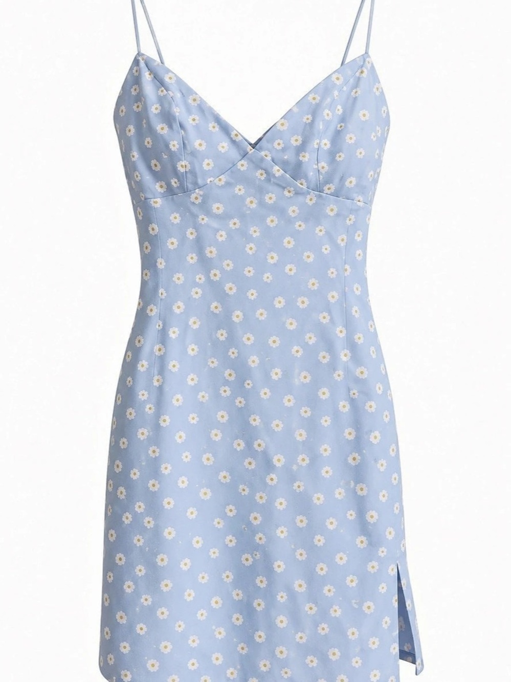 HELLOMOLLY Floral Mini Dress in Blue & White NWT